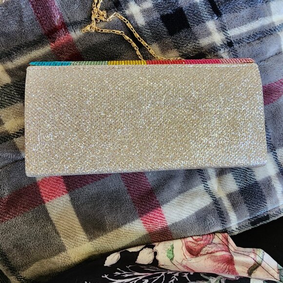 Rainbow Rhinestone Purse - Picture 2 of 5